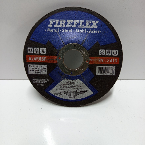 115*6*22.23mm FIREFLEX TAŞLAMA ÇAPAK ALMA