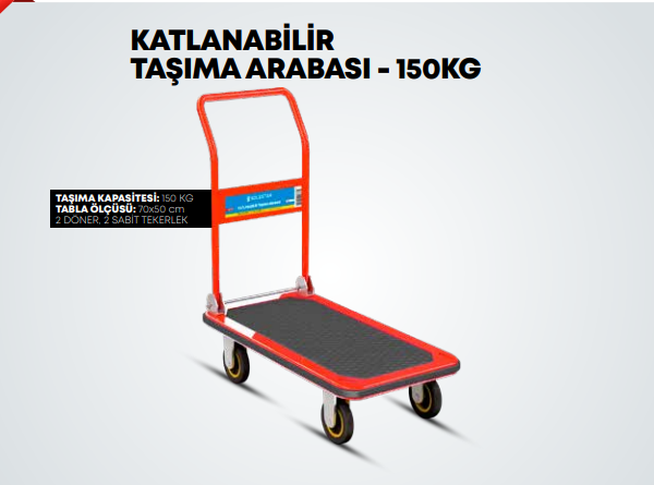 Katlanabilir Taşıma Arabası 150KG STR-2170